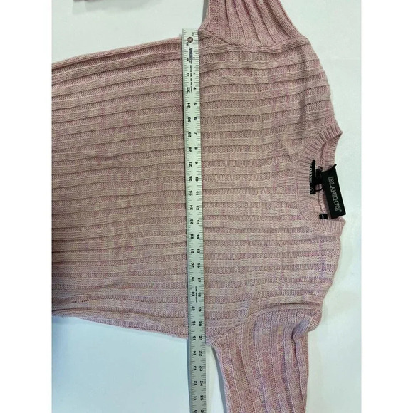 Blank‎ NYC Women's Heather Ribbed Crewneck Sweater In Lilac Mist Size S NWT - Picture 9 of 11